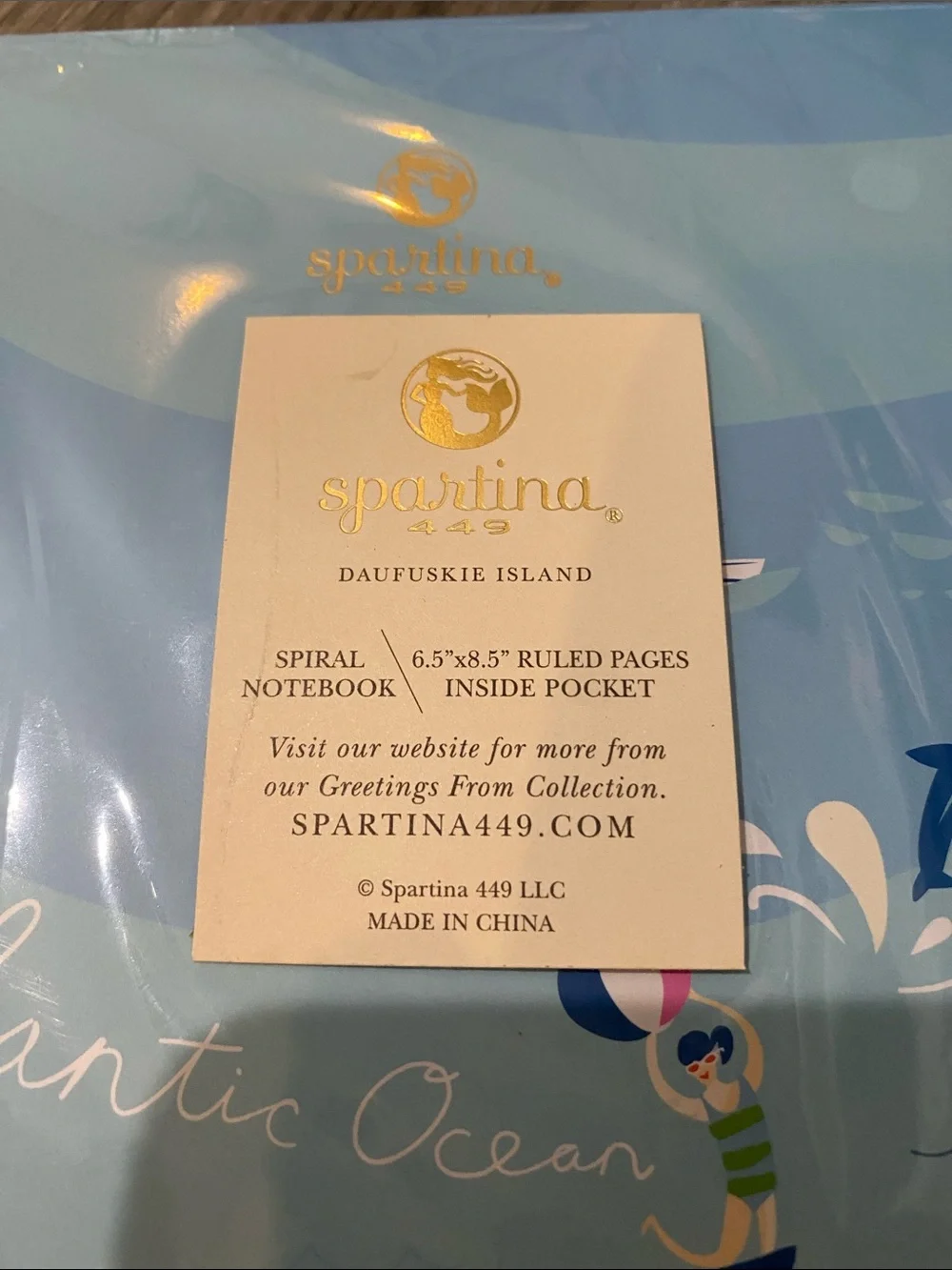 Spartina 449 South Carolina Sea Islands Notebook - Blue, Teal, Pink